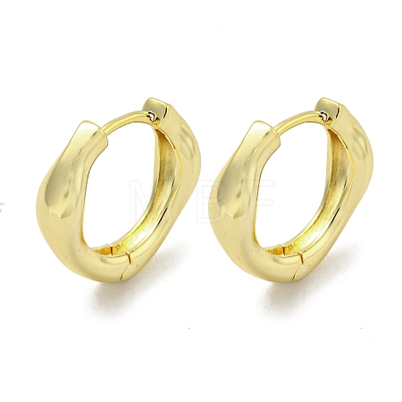Brass Hoop Earrings EJEW-L211-010V-G-1