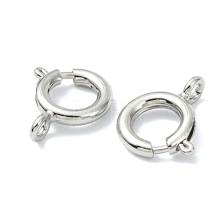 SHEGRACE Brass Spring Ring Clasps XGRPCN135-222P-1