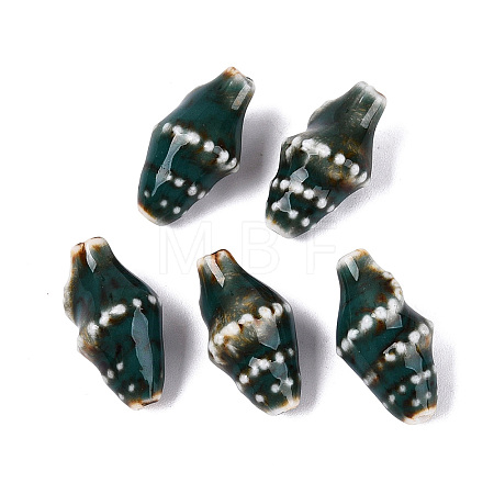 Vintage Handmade Porcelain Beads PORC-Q006-08M-1