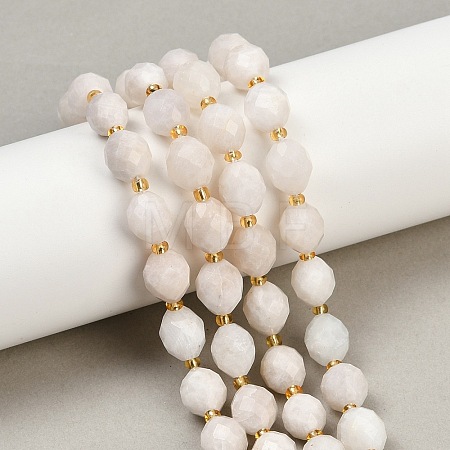 Natural White Moonstone Beads Strands G-N342-149I-13-1