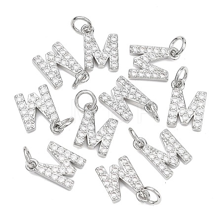 SHEGRACE Brass Micro Pave Clear Cubic Zirconia Pendants XGRQ29805-394P-M-1