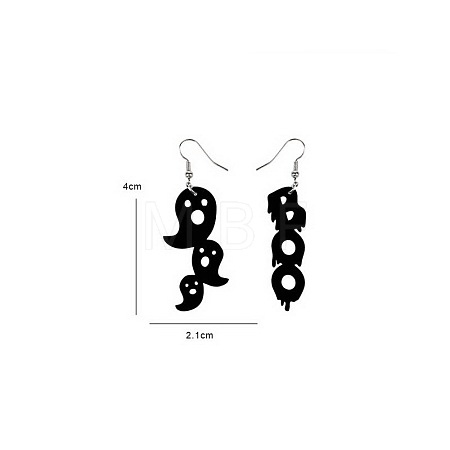 Halloween Theme Acrylic Dangle Earrings FS-WG9F574-06-1