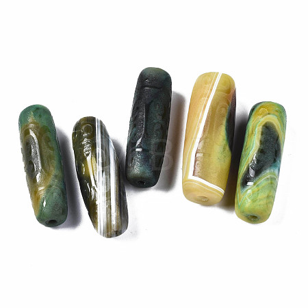Natural Grey Agate Beads G-S359-340C-1