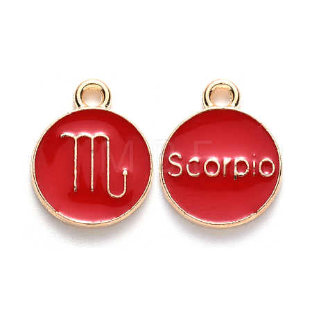 Alloy Enamel Pendants ENAM-S124-01A-07L-1
