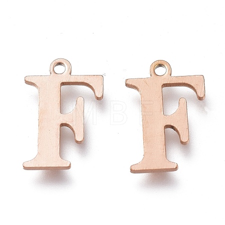 PVD Vacuum Plating  304 Stainless Steel Charms STAS-H112-F-RG-1