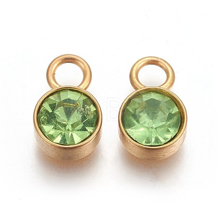 Ion Plating(IP) Glass Rhinestone Charms STAS-F189-B02-1