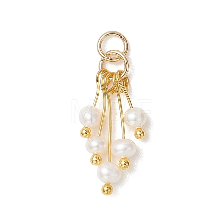 Natural Cultured Freshwater Pearl Pendants PALLOY-JF05433-1