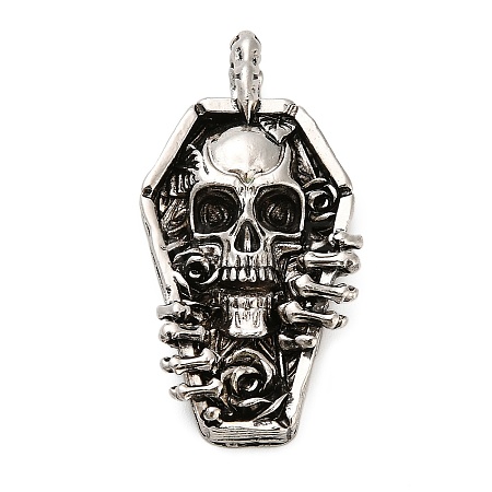 Tibetan Style Alloy Pendants FIND-C081-04AS-1
