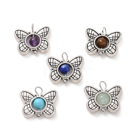 Natural & Synthetic Stone Pendants PALLOY-JF01714-04-1