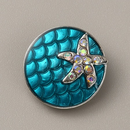 Alloy Enamel Snap Buttons FIND-WH0111-247-1