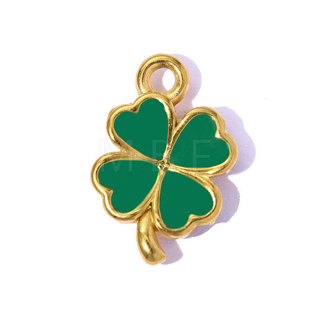 304 Stainless Steel Enamel Pendants STAS-OY015-47G-1