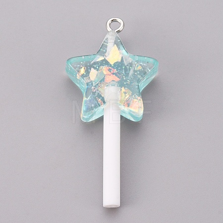 Resin Pendants LS-RESI-K008-B04-1