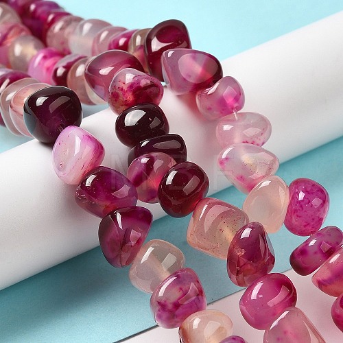 Natural Agate Beads Strands G-H295-B01-11-1