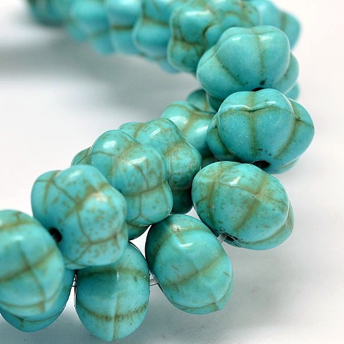 Dyed Synthetic Turquoise Bead Strands G-M148-06-C-1