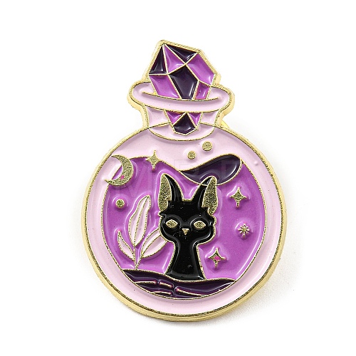 Magic Cat Enamel Pin JEWB-B006-06C-1