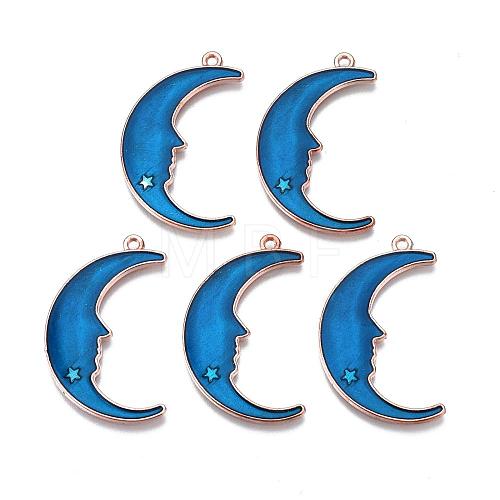 Alloy Enamel Pendants X-ENAM-Q428-09-1