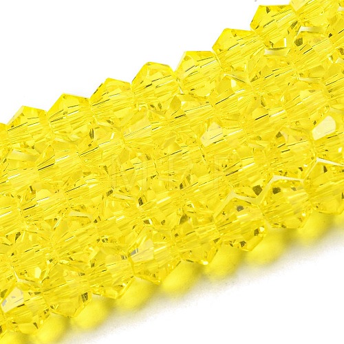 Transparent Glass Beads Strands GLAA-F029-4mm-21-1