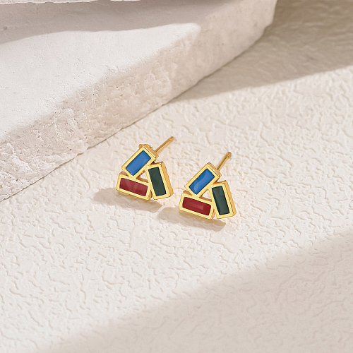 Alloy Stud Earrings PX8912-3-1