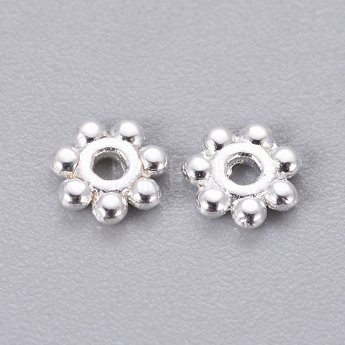 Tibetan Style Alloy Daisy Spacer Beads K08SK022-01S-1