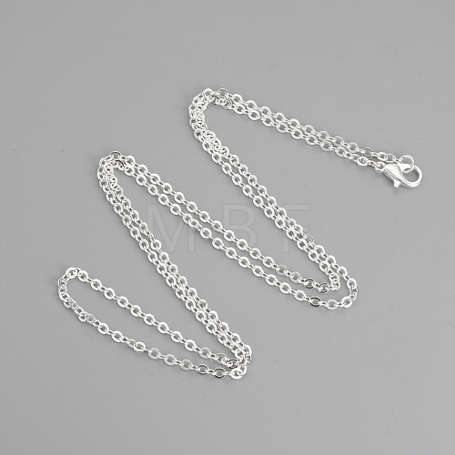 Brass Cable Chains Necklaces X-MAK-R019-S-1