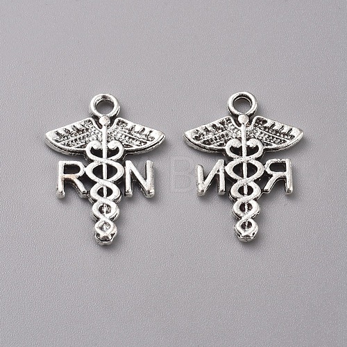 Tibetan Style Alloy Pendants TIBEP-WH0002-16AS-1