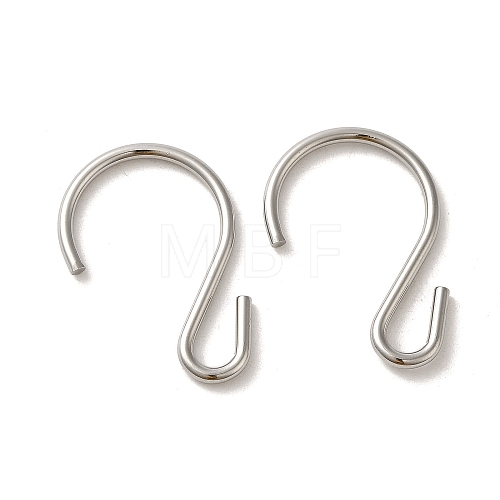 304 Stainless Steel S-Hook Clasp STAS-C085-03G-P-1