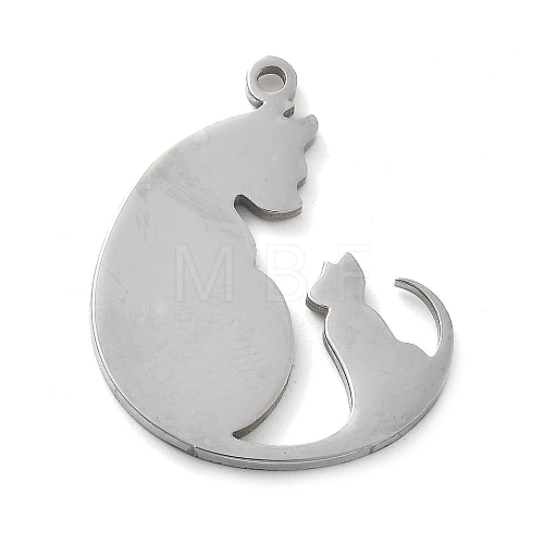 304 Stainless Steel Pendants STAS-I327-02P-01-1