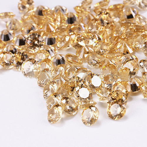 Diamond Shaped Cubic Zirconia Pointed Back Cabochons ZIRC-R004-5mm-04-1