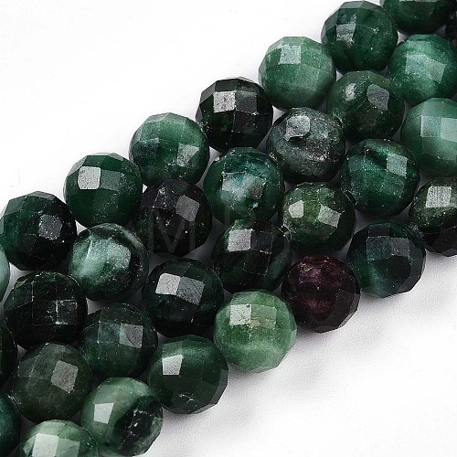 Natural Fuchsite Beads Strands G-T140-20B-1