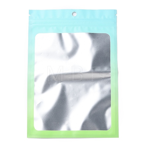 Gradient Laser Aluminum Foil Jewelry Packaging Zip Lock Bags OPP-B004-01B-1