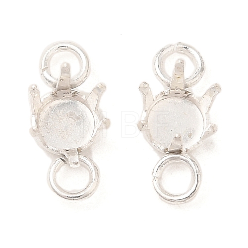 Ion Plating(IP) 304 Stainless Steel Charms Rhinestone Claw Settings STAS-U025-04A-S-1