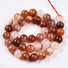 Natural Red Quartz Beads Strands G-T140-10mm-01-1