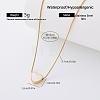 304 Stainless Steel Resin White Pendant Necklaces for Women HD5158-1-1