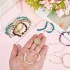 9Pcs 9 Styles Natural Mixed Stone Chip Nylon Braided Beaded Bracelet Making AJEW-BM0001-55-3