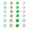 88Pcs 12 Style Silicone Beads SIL-TA0001-21-12