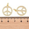 Brass Micro Pave Cubic Zirconia Pendants KK-L275-56G-01A-3