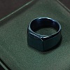 Square Titanium Steel Finger Rings WGB1DFB-11-1