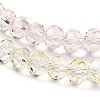Transparent Painted Glass Beads Strands LS-DGLA-A034-T8mm-A25-4