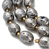 Electroplated Natural Druzy Geode Crystal Beads Strands G-F833-O01-01D-4