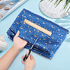 2M Star Pattern Polyester Gold Stamping Fabric AJEW-WH0061-035D-3