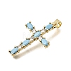 Brass Pave Cubic Zirconia Pendants CU-CBAE7DF-11G-A05-2
