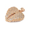 Brass Micro Pave Cubic Zirconia Pendants KK-P273-10A-KCG-2