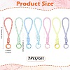 7Pcs 7 Colors Polyester Lanyard Hand Mobile Straps MOBA-FS0001-03-3