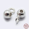925 Sterling Silver Tube Bails STER-K167-047A-S-4