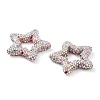 Star Shape Polymer Clay Rhinestone Beads CLAY-NH0001-06G-2