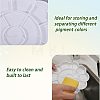 10Pcs Flower Plastic Artist Painting Palette AJEW-GL0003-39-4