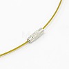 201 Stainless Steel Wire Necklace Cord X-TWIR-SW001-6-2