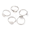 Adjustable Brass Pad Ring Base Findings KK-K110-01P-NR-5