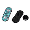 Skateboard with Word Cool People Skate Enamel Pin JEWB-N007-246-3