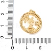 Brass Rhinestone Pendants LS-RB-CBA2C2D-01G-3